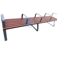Humanisation paramétrique Design Meubles de parc Plastique recyclé HDPE Accoudoirs dos nu Banc Sièges Chaise Extérieur Moderne