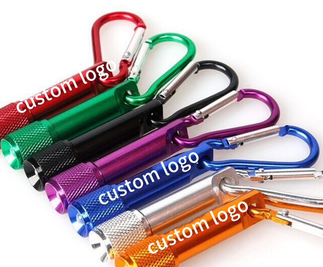 Mini Custom Keychain Flashlight High Quality Led Keychain Wholesale Carabiner Keychain