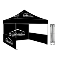 Cadre en aluminium imprimé personnalisé 10x10 auvent de gazebos pop-up à usage extérieur pour les événements de promotion publicitaire tente en matériau PC principal