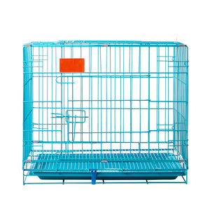 <span class=keywords><strong>Cage</strong></span> pour animaux de compagnie en métal épaissi, pliable, pour chien, chat, lapin, poulet, disponible en tailles grande, moyenne et petite - Product Image 1