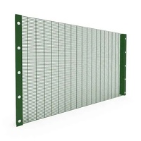 Clôture anti-escalade 358 en métal galvanisé avec revêtement en poudre, clôture en maille haute sécurité pour la protection du périmètre des cours scolaires, fourniture d'usine