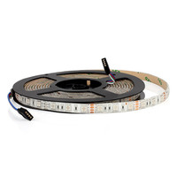 Bande LED RVB 12V 5M Étanche Flexible Couleur Changeante Bande Lumineuse 300Leds Multi Couleur SMD5050 Corps Cuivre