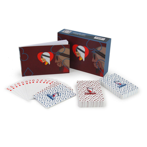 Juego <span class=keywords><strong>de</strong></span> cartas familiar con logotipo personalizado, naipes publicitarios <span class=keywords><strong>de</strong></span> <span class=keywords><strong>Qatar</strong></span>, Kuwait, PVC, impermeable, naipes árabes con <span class=keywords><strong>caja</strong></span> <span class=keywords><strong>de</strong></span> pliegues - Product Image 4