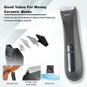 KooFex, nuevo diseño, cuchilla <span class=keywords><strong>de</strong></span> cerámica, recortadora <span class=keywords><strong>de</strong></span> vello púbico, recortadora <span class=keywords><strong>de</strong></span> vello corporal impermeable IPX7 - Product Image 3