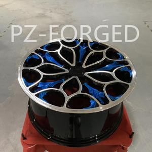 Pengzhen personnalisé bleu et noir forgé 17 18 19 20 21 5x105 jantes design en maille pour <span class=keywords><strong>Chevrolet</strong></span> <span class=keywords><strong>cruze</strong></span> 2018 - Product Image 3