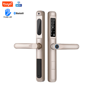 กุญแจล็อคอัจฉริยะ Vertexis อลูมิเนียมอัลลอยด์บางเฉียบ กันน้ำ รองรับ IP WiFi Cloud พร้อมแอป Tuya และ <span class=keywords><strong>ONVIF</strong></span> สำหรับประตูบานเลื่อนภายนอกอาคาร - Product Image 1