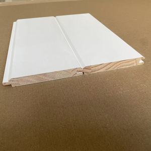 Wainscoting Panels Interior White Primed Wall Molding Tongue and Groove Pine Wood T&G for <b>Ceiling</b> - Product Image 4
