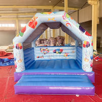 Château gonflable sur le thème de fête Offre Spéciale 4*4m château gonflable château coloré gonflable aire de jeux intérieure pour enfants château plein d'entrain commercial à vendre