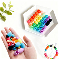 Nouvelles perles en silicone souples pour perruques dreadlocks, accessoires DIY pour enfants, bonne élasticité, perles pour attacher les cheveux
