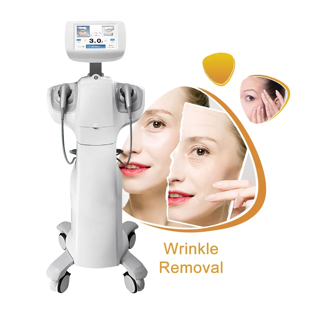 शरीर और चेहरे उठाने त्वचा कस चेहरे स्लिमिंग के लिए ध्यान केंद्रित 7D अल्ट्रासाउंड विरोधी शिकन मशीन त्वचा कायाकल्प चेहरा