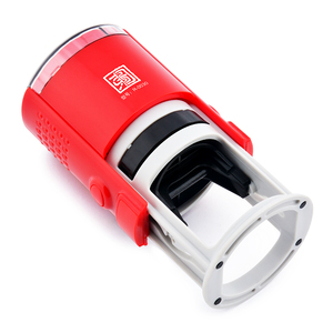 Échantillon <span class=keywords><strong>gratuit</strong></span> <span class=keywords><strong>tampon</strong></span> rond en caoutchouc plastique auto-<span class=keywords><strong>encreur</strong></span> 30mm avec <span class=keywords><strong>tampon</strong></span> d'encre bleu - Product Image 2
