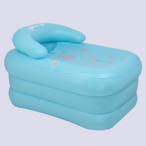 Bañera inflable para bebés Lixin de PVC, grande, cuadrada, de 0 a 12 meses, multifuncional, para recién nacidos - Product Image 2