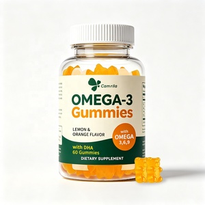 Best Selling Vegan <b>Omega</b> <b>3</b> <b>Gummies</b> Plus <b>Omega</b> <b>3</b> 6 9 DHA Vitamin Supplements 60 <b>Gummies</b> for Support Heart Brain and Immune - Product Image 1
