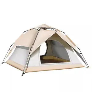 Lều cắm trại ngoài trời di động gấp thiết bị ngoài trời dã ngoại cắm trại hoàn toàn tự động dày mưa và mặt trời bảo vệ phù hợp với