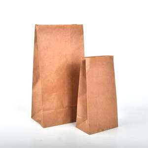 Sac en papier kraft brun Senang02 en stock, à utiliser à emporter, au lieu du plastique, 25 lb, sans poignée - Product Image 1