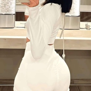 Viviblook Z929ST05 nouveau automne couleur unie Shorts entraînement 2 pièces costume femmes tenue - Product Image 2