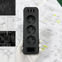 Multiprise industrielle universelle USB sur mesure, étanche et anti-poussière, en ABS, avec fiches mâles et femelles, OEM