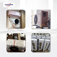 Climatiseur split intelligent Airwens 9000 BTU 110 V 60 Hz à fréquence fixe, refroidissement et chauffage, avec contrôle par application, pour salon