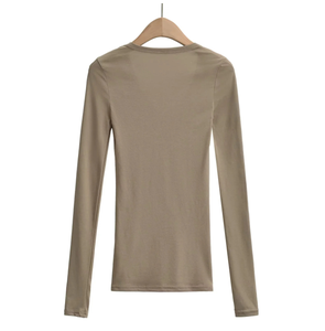 Runwaylover 2994 สไตล์เกาหลี 2024 เสื้อยืดคอวีเซ็กซี่สําหรับสุภาพสตรี - Product Image 6
