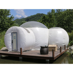 Tente <span class=keywords><strong>bulle</strong></span> gonflable de luxe de 5 m avec toit transparent et souffleur silencieux pour hôtel, idéale pour le glamping en station balnéaire, provenant de l'usine de tentes gonflables - Product Image 1