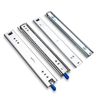 Rails télescopiques à verrouillage robustes de 53 mm, 100 kg, 220 lb, à extension complète, montage latéral pour camion de service, coffre à outils, garage