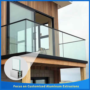 ราวกันตกกระจกสำหรับระเบียงโรงแรม วิลล่าริมทะเล และห้างสรรพสินค้า - ระบบราวกันตกอะลูมิเนียมอัลลอยด์ ทนทานต่อน้ำและสนิม - Product Image 2