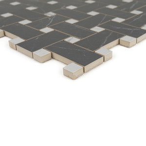 Mosaico in Carbone Viena 30x30 Cm, Finitura Satinata Rettificata, Spessore 8,5 Mm - Product Image 3