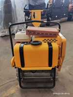 Compacteur routier vibrant à tambour unique, autopropulsé, avec moteur Honda GX160, pour asphalte et sols, compactage manuel des chaussées