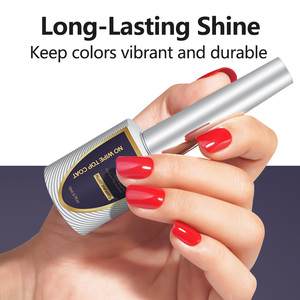 CHAORYGel, suministros para uñas, venta al por mayor, capa superior personalizada transparente no amarilla, sin toallitas templadas, alto brillo, capa superior de Gel para uñas UV - Product Image 5