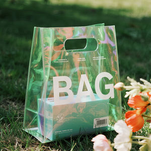 Fabricantes profesionales Bolsas de asas holográficas de PVC impermeables personalizadas para la vida diaria Viajes en la playa - Product Image 2