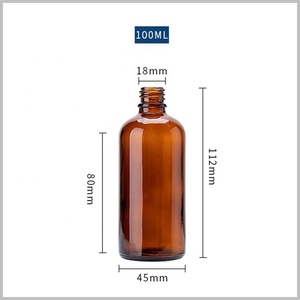ขวดแก้วสีเหลืองอำพันขุ่นขนาด <span class=keywords><strong>100</strong></span> มล. ขวดสเปรย์เครื่องสำอางเปล่าพร้อมหัวฉีดสเปรย์แบบละเอียดสีดำ - Product Image 4