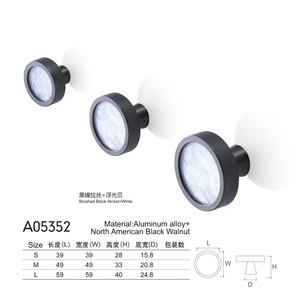 Poignées de tirage en aluminium de luxe personnalisées, multicolores, pour armoires de cuisine, commodes, portes de placards de chambre et tiroirs de placards modernes - Product Image 4
