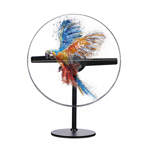 30cm <span class=keywords><strong>mini</strong></span> máy tính để bàn trong suốt bảo vệ Bìa Holographic 3D LED Fan hiển thị trong nhà 3D Hologram chiếu với LED fan - Product Image 1
