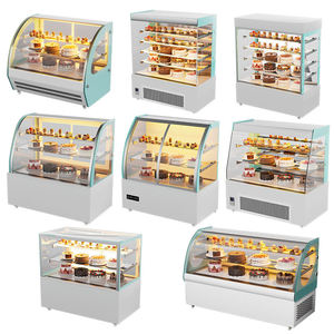 <span class=keywords><strong>Vitrine</strong></span> <span class=keywords><strong>réfrigérée</strong></span> multi-niveaux pour gâteaux, avec refroidissement par air et vitre, idéale pour boulangerie, café et salon de thé - Product Image 4