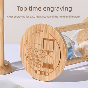 <span class=keywords><strong>Sablier</strong></span> en bois <span class=keywords><strong>original</strong></span> coloré personnalisé avec logo, 1, 3 ou 5 minutes, avec veilleuse - Product Image 5