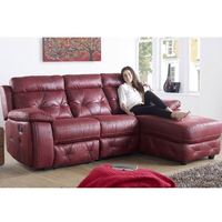 Canapé de salon, ensemble de meubles de maison, canapé inclinable électrique avec port USB, canapé d'angle en cuir de luxe en forme de L, fauteuils