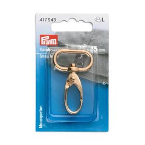 Prym Swivel <b>Hook</b> <b>Snap</b> <b>Hook</b> In New Gold Colour Piece Per Pack Mm Opening To Hold Strapping - Product Image 1