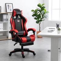 Chaise d'ordinateur AOR avec éponge épaissie, accoudoirs en nylon à liaison par pied, hauteur réglable, support ergonomique complet du corps, base en bois – Direct Usine