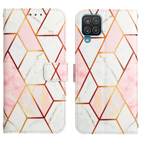 Sarung untuk Samsung A12/M12, Sarung Dompet Kulit PU untuk Samsung Galaxy A12