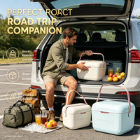 Glacière rigide isotherme portable légère 6QT personnalisable avec poignée pour le camping et le stockage de nourriture et de boissons en voiture