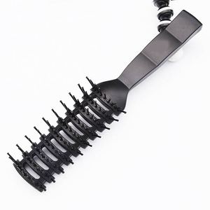 BLISSLIFE <span class=keywords><strong>Cheveux</strong></span> Hommes En Plastique Vent <span class=keywords><strong>Bouclés</strong></span> Salon Outils Démêlant Brosse Côtes Neuf-Rangée Peignes Brosse À <span class=keywords><strong>Cheveux</strong></span> Avec Poignée - Product Image 2