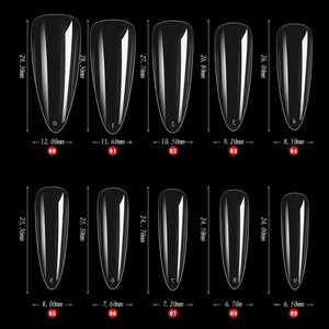 <span class=keywords><strong>Uñas</strong></span> Postizas Cuadradas Transparentes, Ultrafinas, Pre-diseñadas, con Acabado Sin Costuras, Removibles, en Caja - Product Image 6