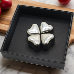 Personalizzabile 304 acciaio inox a forma di cuore di raffreddamento <span class=keywords><strong>cubetti</strong></span> di ghiaccio Bar accessori per bevande in cucina di casa - Product Image 2
