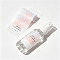 Étiquettes adhésives transparentes en PET avec encre blanche et film mat pour emballage de bouteilles de spray de soin intime Haoxuan OEM