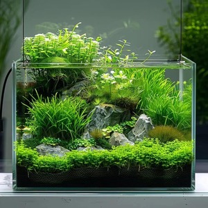 Petit aquarium en verre facile d'entretien, verre transparent, facile à nettoyer, aquarium d'eau douce, aquarium décoratif pour usage domestique - Product Image 6