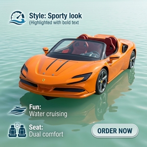 Pour les parcs aquatiques, combo bateau à réaction et jet ski de luxe au design de <span class=keywords><strong>voiture</strong></span> de sport italienne |   <span class=keywords><strong>Location</strong></span> de Vélos à Commutation Rapide 2026 - Product Image 6