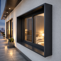 Nouveau design 2026 : Profilé creux en alliage d'aluminium pour rebord de fenêtre, revêtement poudré pour habillage extérieur