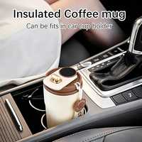 Thermos intelligent avec indicateur de température pour café chaud et froid, bouteille d'eau, tasse isotherme et gobelet pour café froid