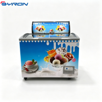 Mini congélateur à glaces, congélateur coffre commercial, vitrine réfrigérée compacte pour aliments surgelés