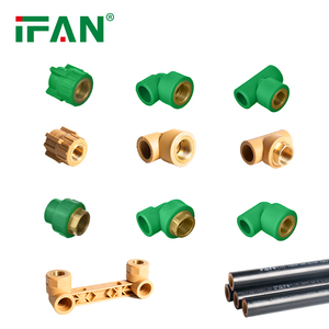 Ống Và Phụ Kiện PPR Ống PPR Đôi Nữ <span class=keywords><strong>Threaded</strong></span> <span class=keywords><strong>Elbow</strong></span> IFAN Plus Vật Liệu Hệ Thống Ống Nước PPR Phụ Kiện - Product Image 1